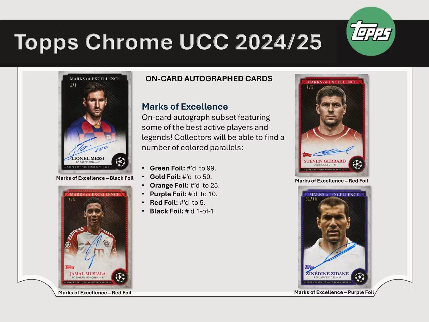 2024 - 25 Topps Chrome UEFA Club Competitions Soccer Hobby Box - Columbia Hobby - Sports Card Boxes - Toploaders - Card Savers