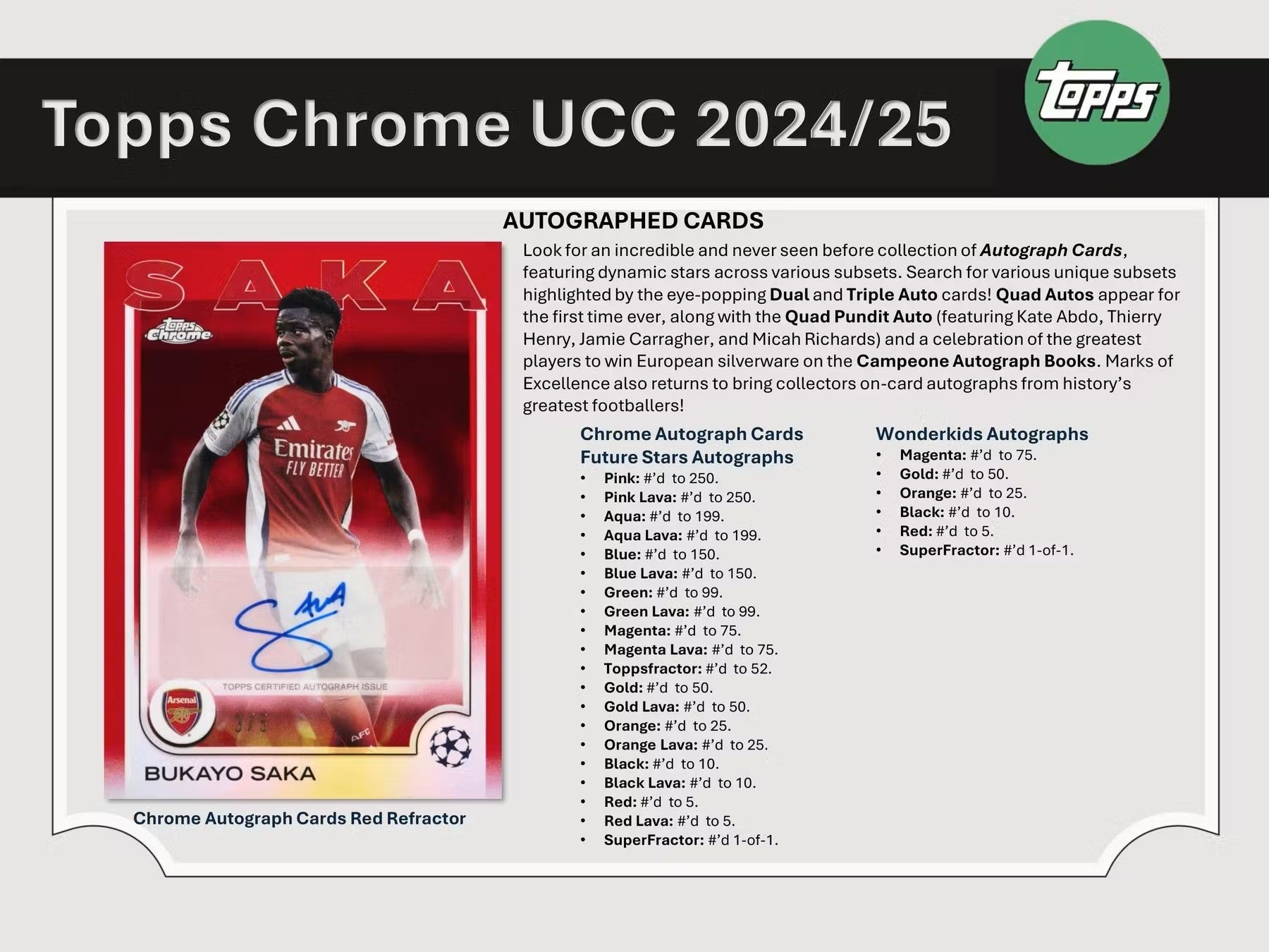 2024 - 25 Topps Chrome UEFA Club Competitions Soccer Hobby Box - Columbia Hobby - Sports Card Boxes - Toploaders - Card Savers