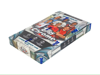 2024 - 25 Topps Chrome UEFA Club Competitions Soccer Hobby Box - Columbia Hobby - Sports Card Boxes - Toploaders - Card Savers