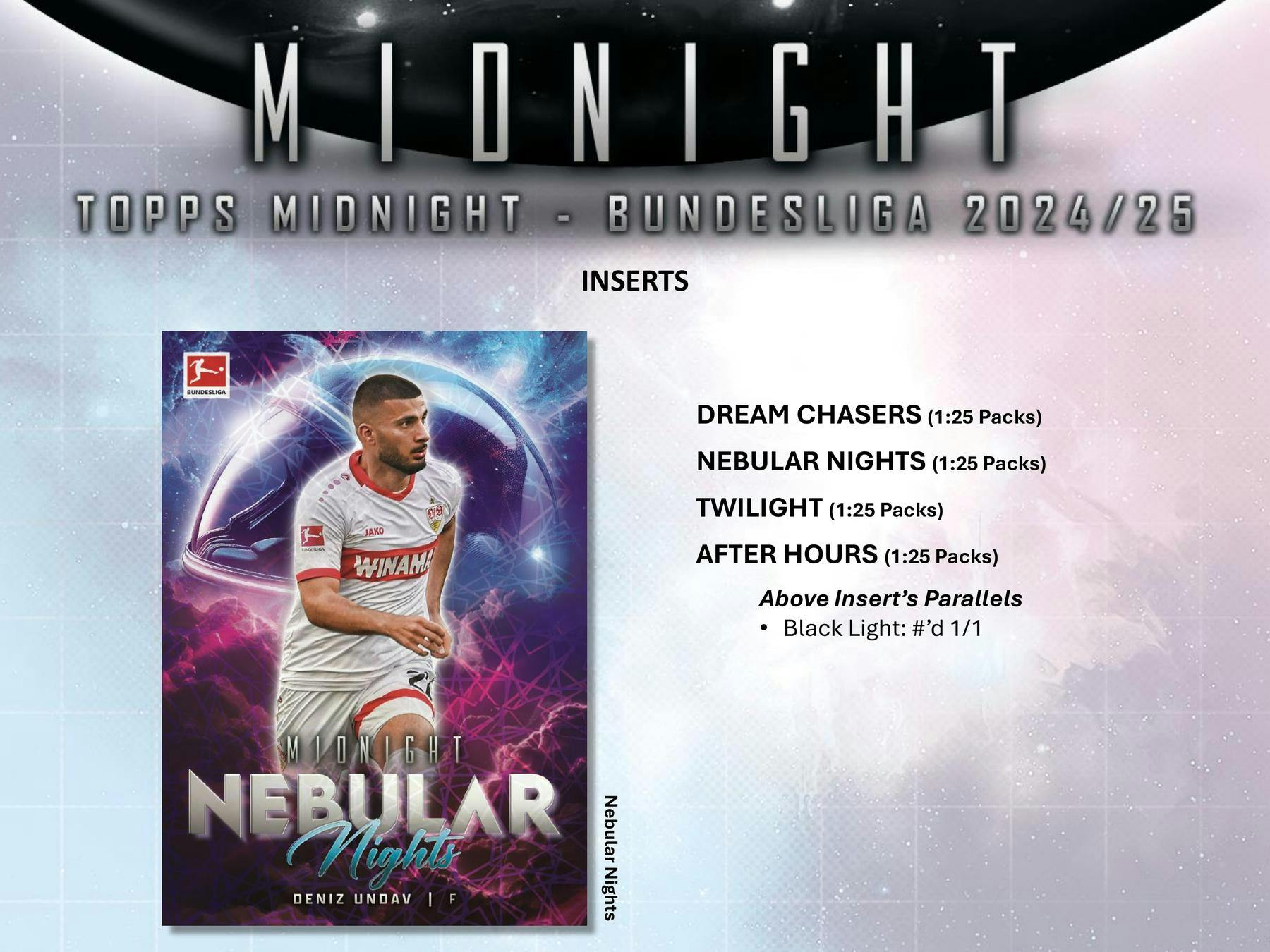 2024 - 25 Topps Midnight Bundesliga Soccer Hobby Box - Columbia Hobby - Sports Card Boxes - Toploaders - Card Savers