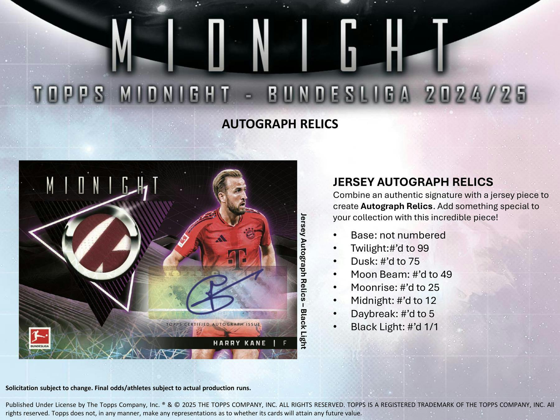 2024 - 25 Topps Midnight Bundesliga Soccer Hobby Box - Columbia Hobby - Sports Card Boxes - Toploaders - Card Savers