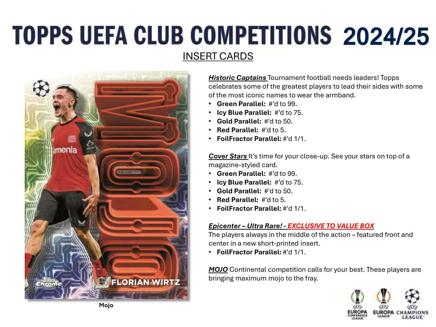 2024 - 25 Topps UEFA Club Competition Soccer Blaster - Columbia Sports Cards