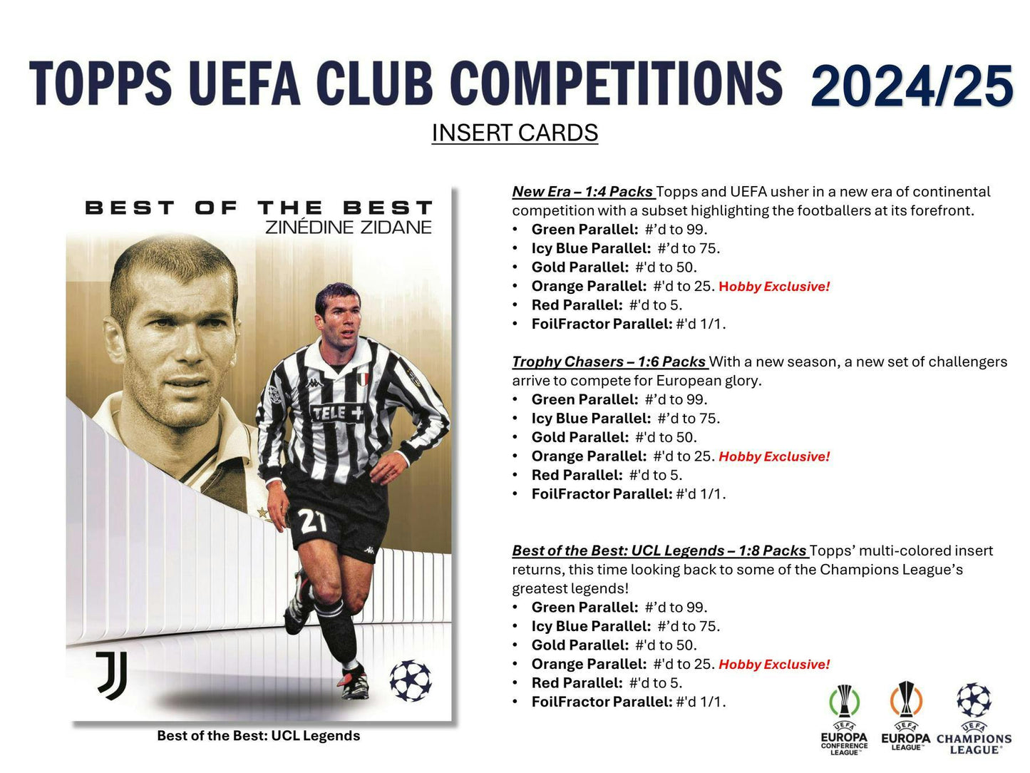 2024 - 25 Topps UEFA Club Competitions Soccer Hobby Box - Columbia Hobby - Sports Card Boxes - Toploaders - Card Savers