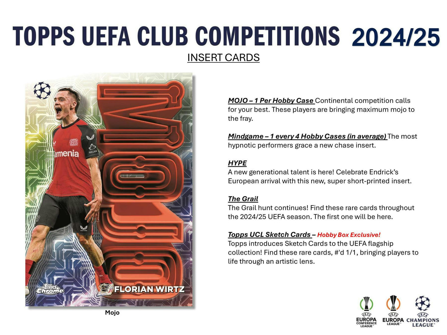 2024 - 25 Topps UEFA Club Competitions Soccer Hobby Box - Columbia Hobby - Sports Card Boxes - Toploaders - Card Savers