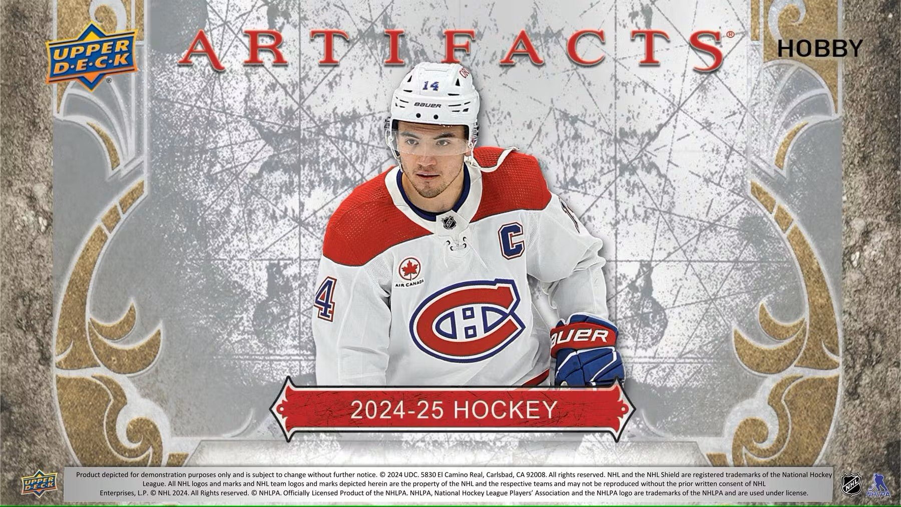 2024 - 25 Upper Deck Artifacts Hockey Hobby Box - Columbia Hobby - Sports Card Boxes - Toploaders - Card Savers