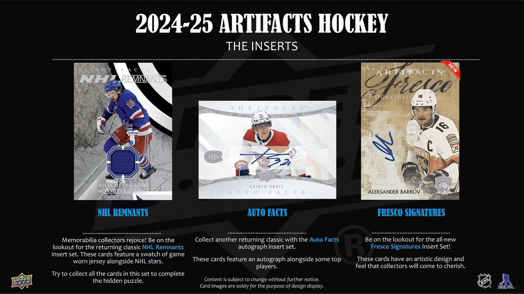 2024 - 25 Upper Deck Artifacts Hockey Hobby Box - Columbia Hobby - Sports Card Boxes - Toploaders - Card Savers
