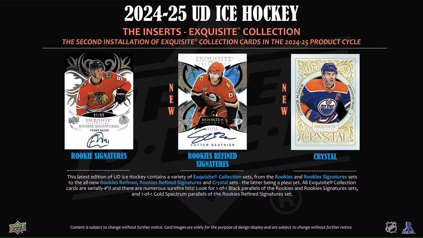 2024 - 25 Upper Deck Ice Hockey Hobby Box - Columbia Hobby - Sports Card Boxes - Toploaders - Card Savers