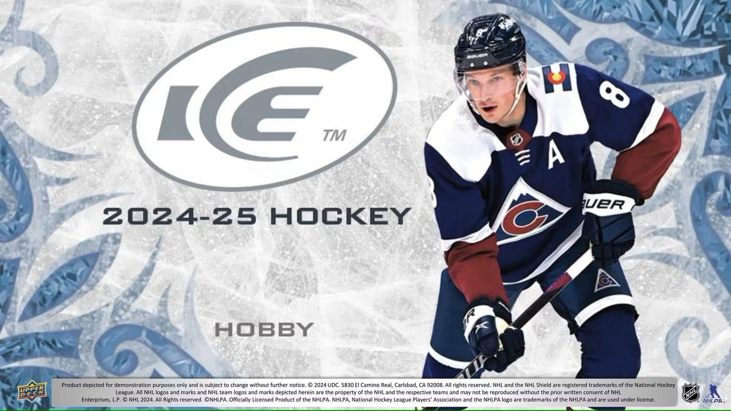 2024 - 25 Upper Deck Ice Hockey Hobby Box - Columbia Hobby - Sports Card Boxes - Toploaders - Card Savers