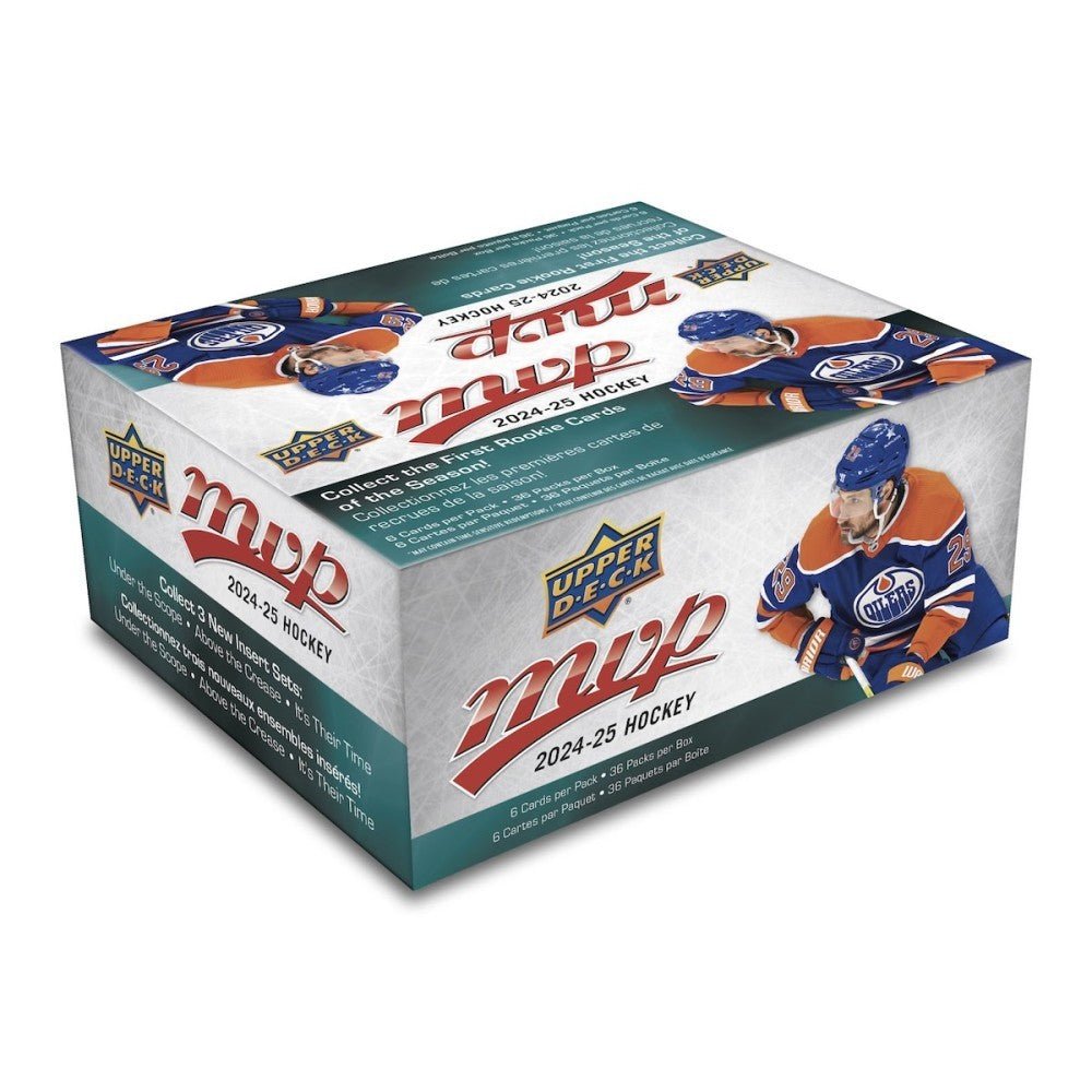 2024 - 25 Upper Deck MVP Hockey Retail Box - Columbia Hobby - Sports Card Boxes - Toploaders - Card Savers
