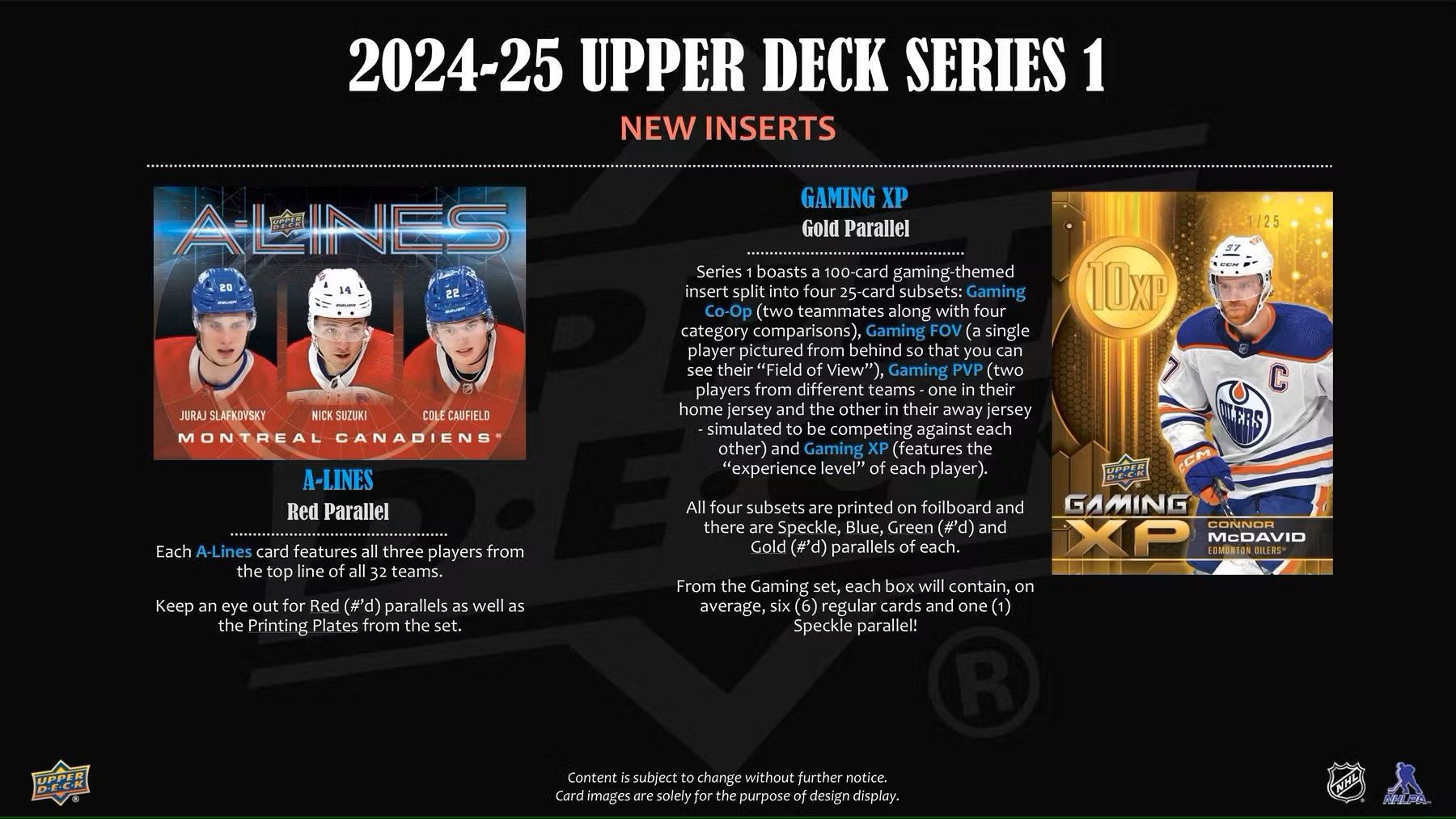 2024 - 25 Upper Deck Series 1 Hockey Hobby Box - Columbia Hobby - Sports Card Boxes - Toploaders - Card Savers