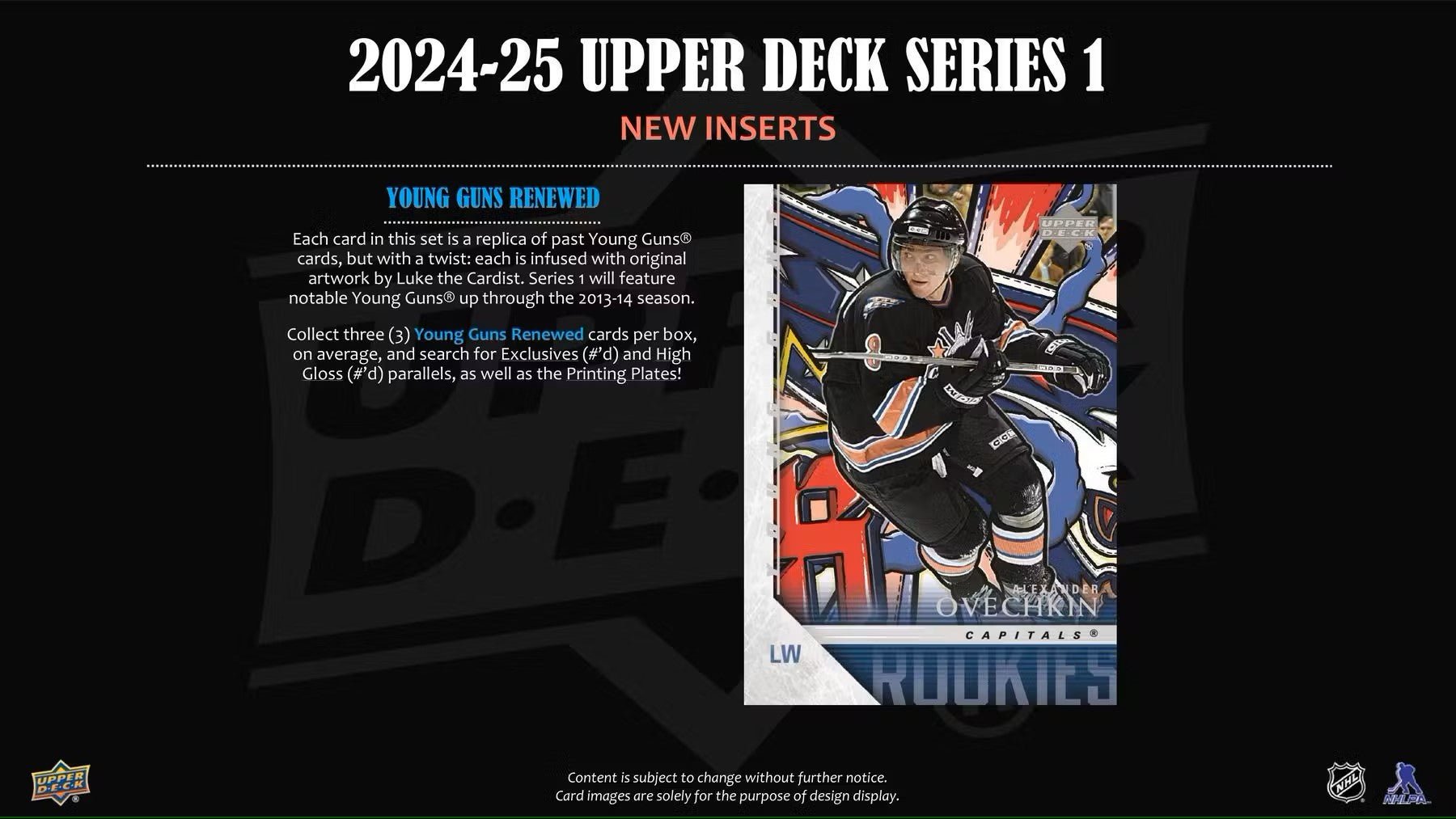 2024 - 25 Upper Deck Series 1 Hockey Hobby Box - Columbia Hobby - Sports Card Boxes - Toploaders - Card Savers