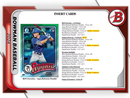 2024 Bowman Baseball HTA Hobby Jumbo Box - Columbia Hobby - Sports Card Boxes - Toploaders - Card Savers