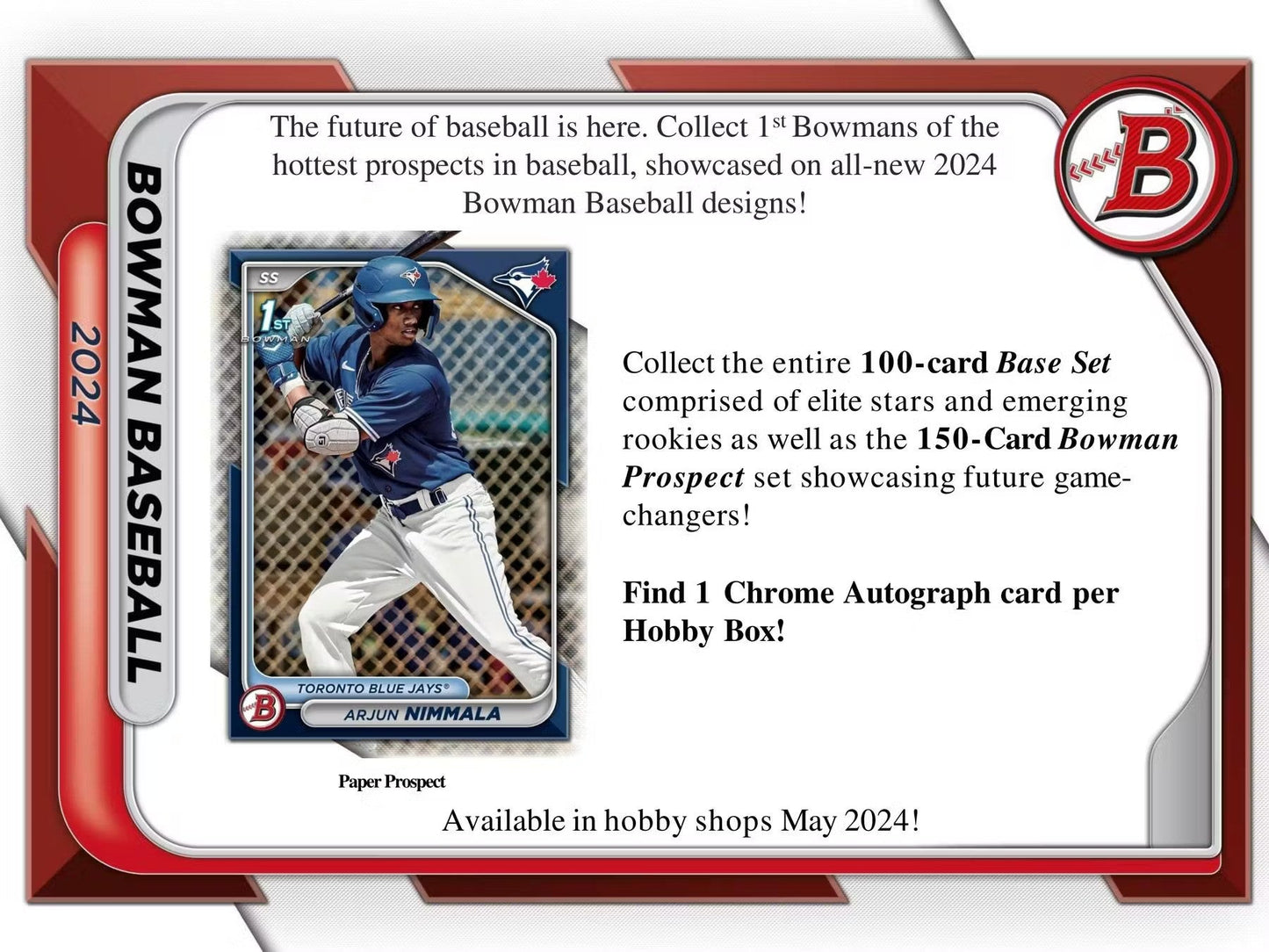2024 Bowman Baseball HTA Hobby Jumbo Box - Columbia Hobby - Sports Card Boxes - Toploaders - Card Savers