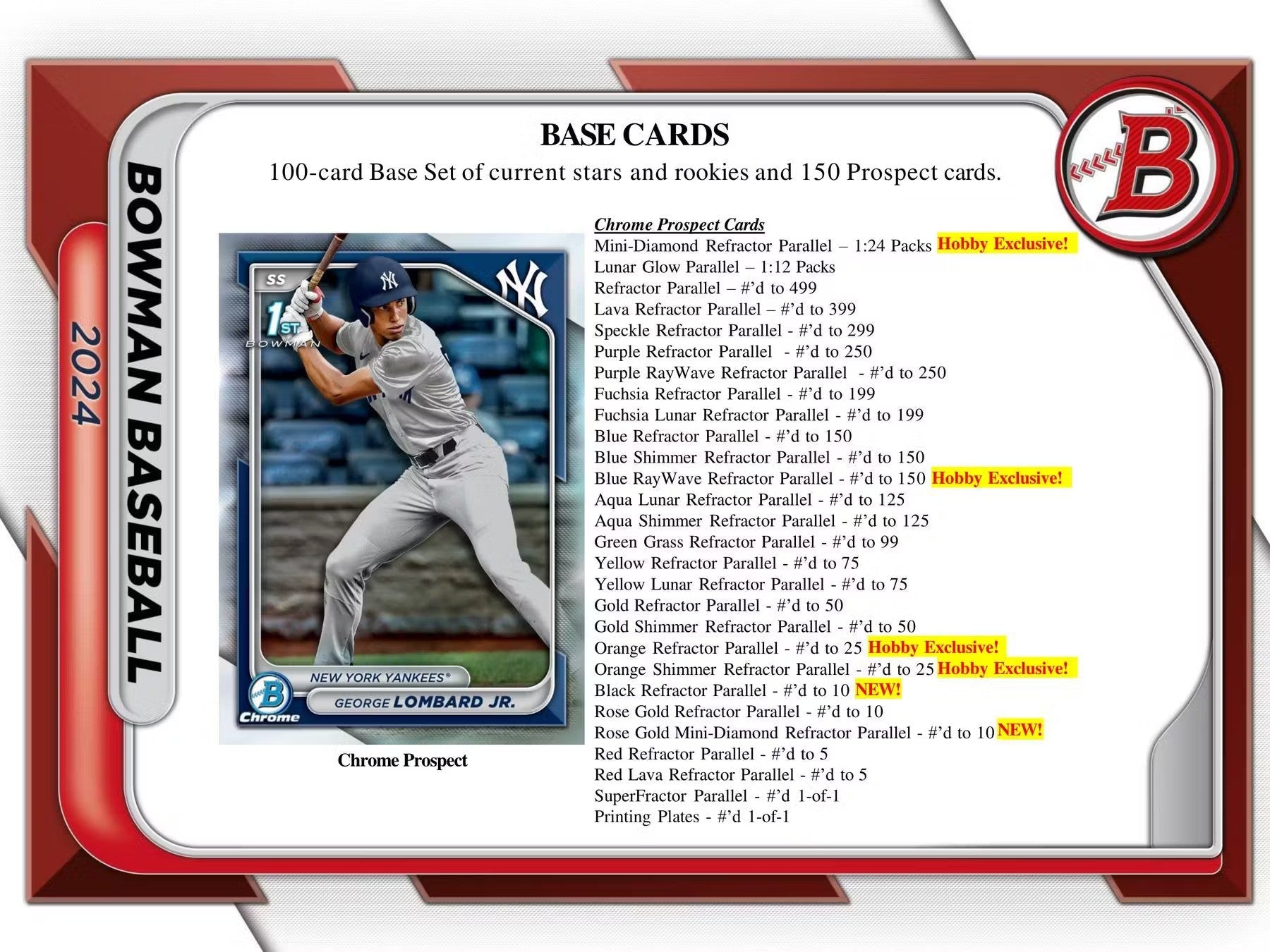 2024 Bowman Baseball HTA Hobby Jumbo Box - Columbia Hobby - Sports Card Boxes - Toploaders - Card Savers