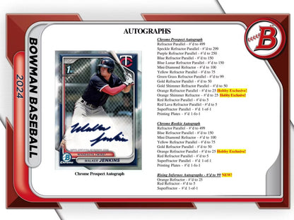 2024 Bowman Baseball HTA Hobby Jumbo Box - Columbia Hobby - Sports Card Boxes - Toploaders - Card Savers