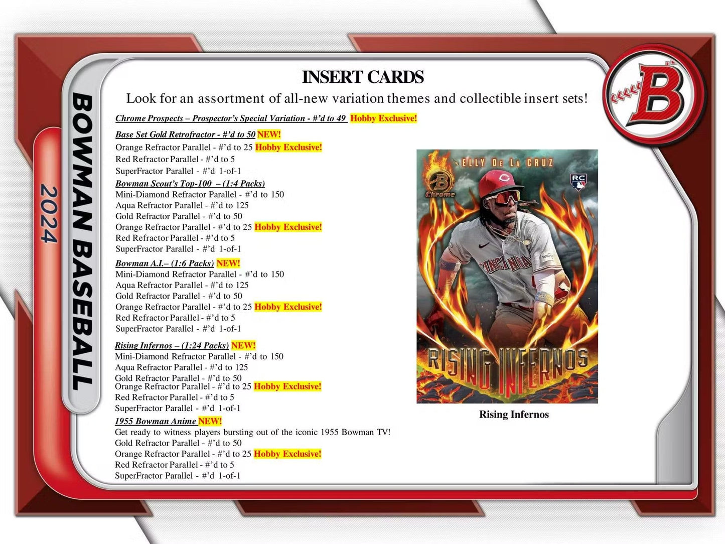 2024 Bowman Baseball HTA Hobby Jumbo Box - Columbia Hobby - Sports Card Boxes - Toploaders - Card Savers