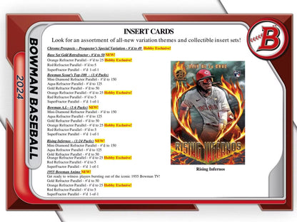 2024 Bowman Baseball HTA Hobby Jumbo Box - Columbia Hobby - Sports Card Boxes - Toploaders - Card Savers