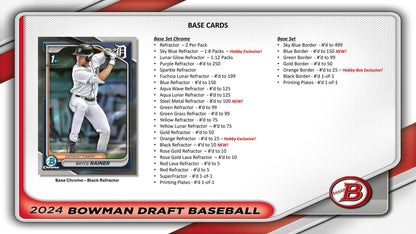 2024 Bowman Draft Baseball Hobby Jumbo Box - Columbia Hobby - Sports Card Boxes - Toploaders - Card Savers