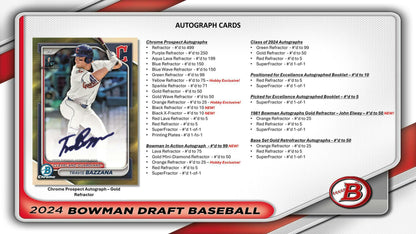 2024 Bowman Draft Baseball Hobby Jumbo Box - Columbia Hobby - Sports Card Boxes - Toploaders - Card Savers