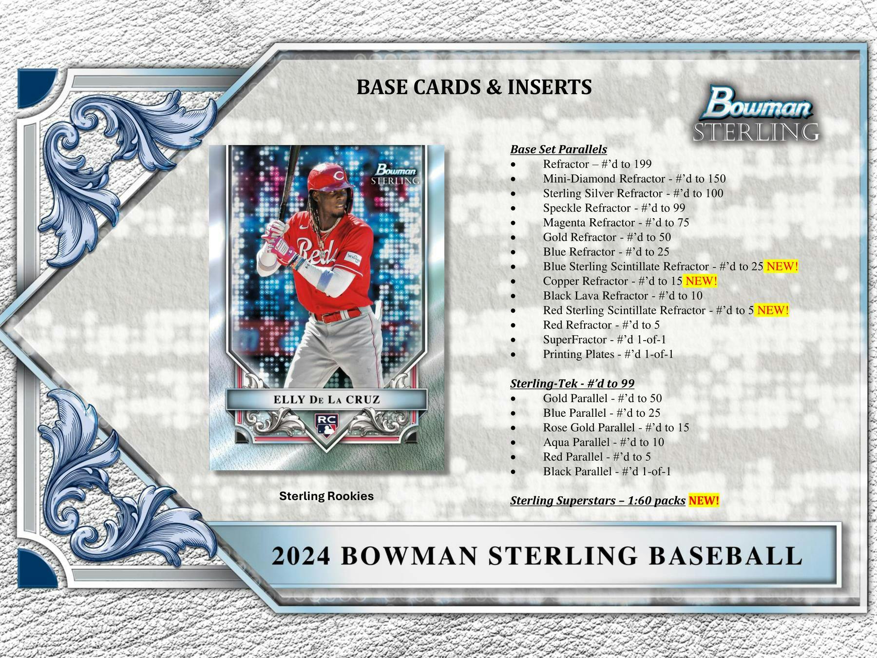 2024 Bowman Sterling Baseball Hobby Box - Columbia Hobby - Sports Card Boxes - Toploaders - Card Savers