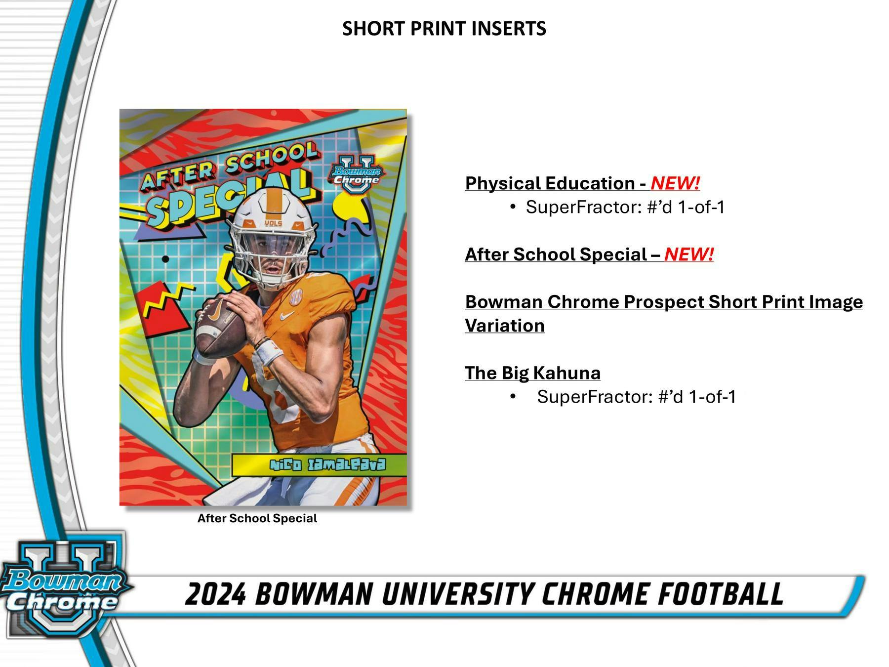 2024 Bowman University Chrome Football Monster Box - Columbia Hobby - Sports Card Boxes - Toploaders - Card Savers