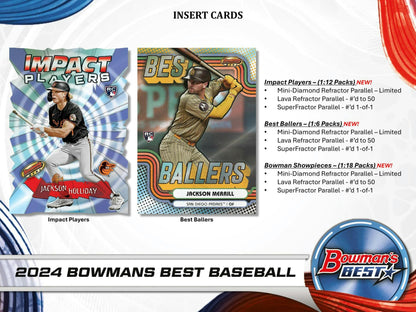 2024 Bowman's Best Baseball Hobby Box - Columbia Hobby - Sports Card Boxes - Toploaders - Card Savers