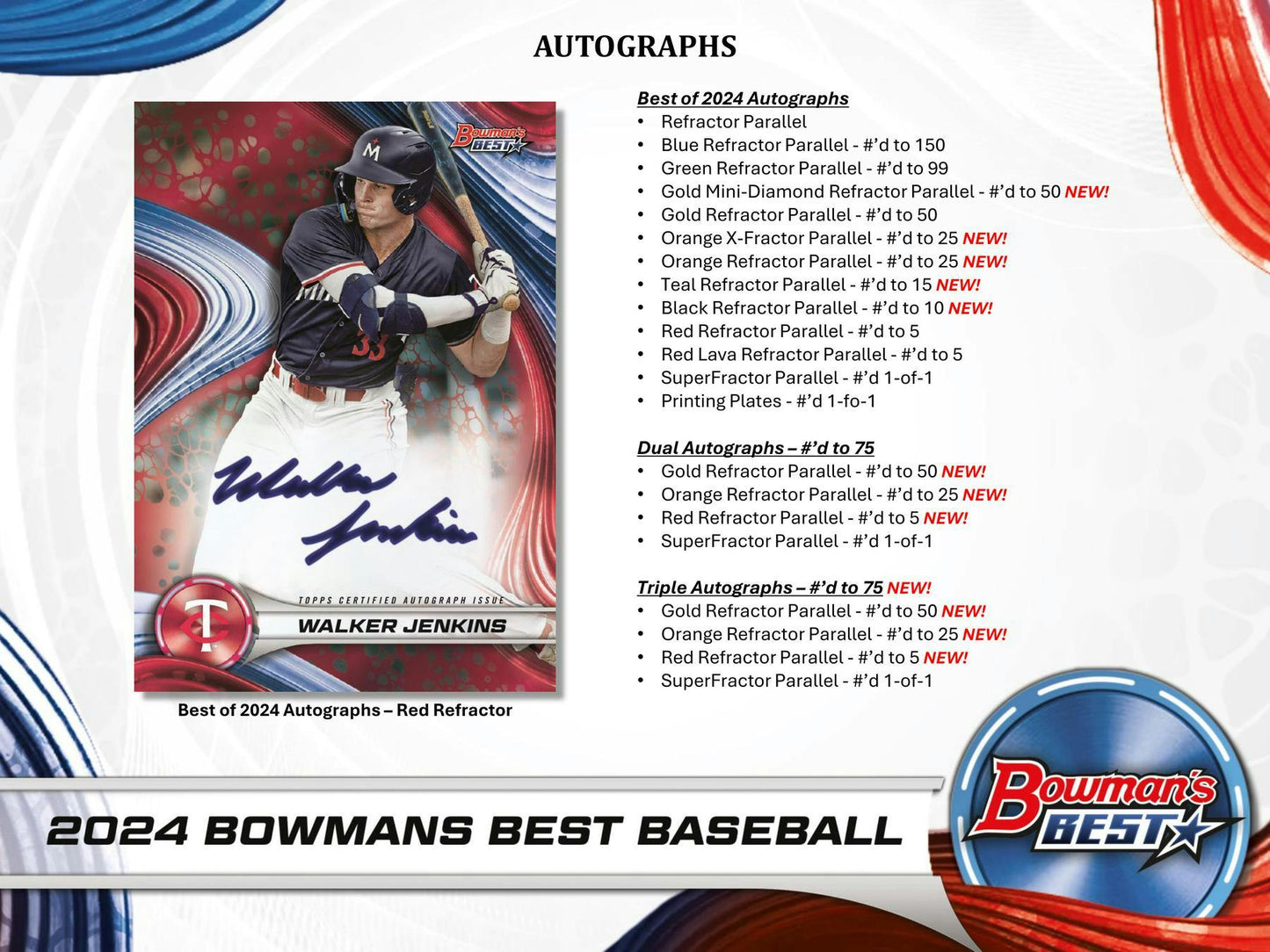 2024 Bowman's Best Baseball Hobby Box - Columbia Hobby - Sports Card Boxes - Toploaders - Card Savers