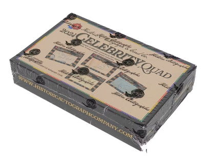2024 Historic Autographs Celebrity Quad Auto Hobby Box - Columbia Hobby - Sports Card Boxes - Toploaders - Card Savers