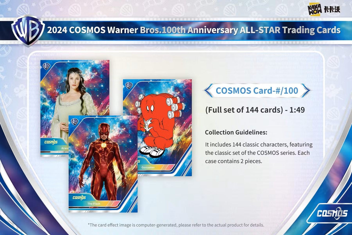 2024 Kakawow Cosmos Warner Brothers 100th Anniversary Trading Cards Hobby Box - Columbia Hobby - Sports Card Boxes - Toploaders - Card Savers