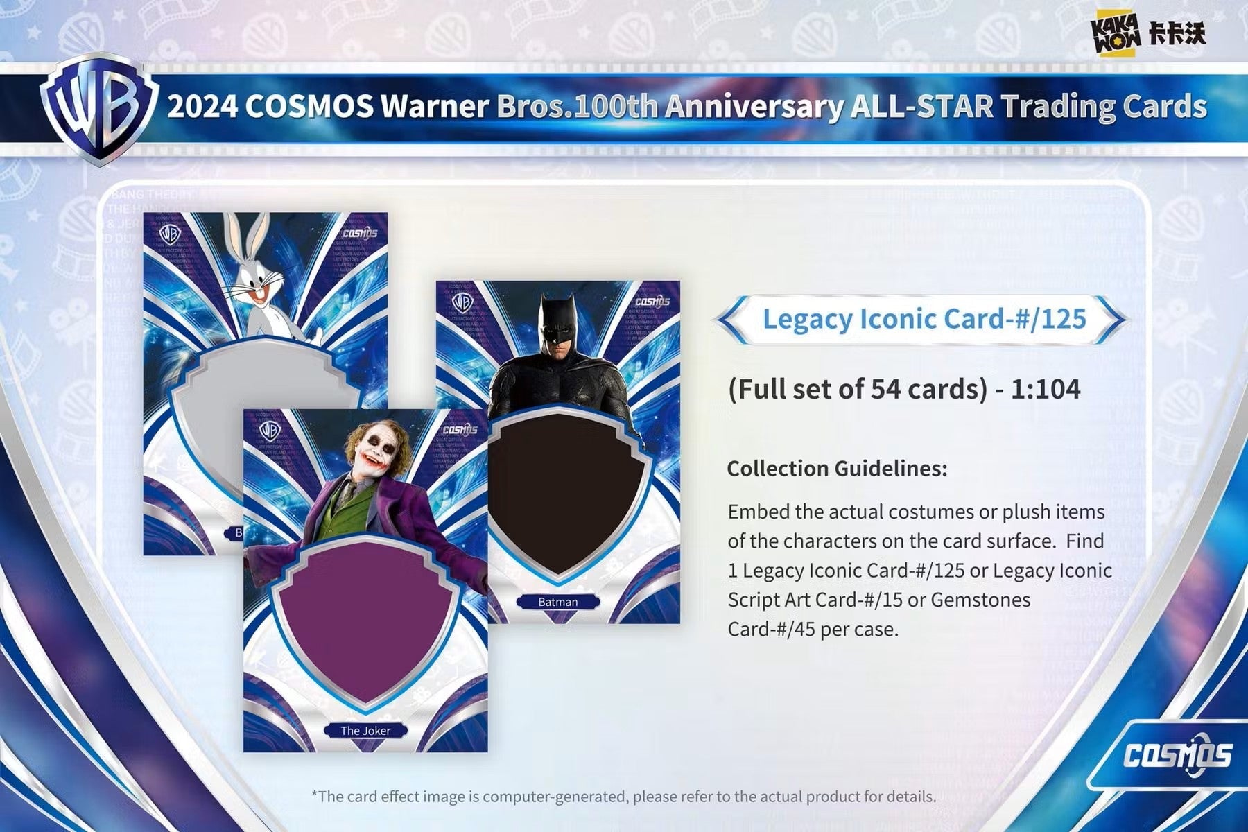 2024 Kakawow Cosmos Warner Brothers 100th Anniversary Trading Cards Hobby Box - Columbia Hobby - Sports Card Boxes - Toploaders - Card Savers