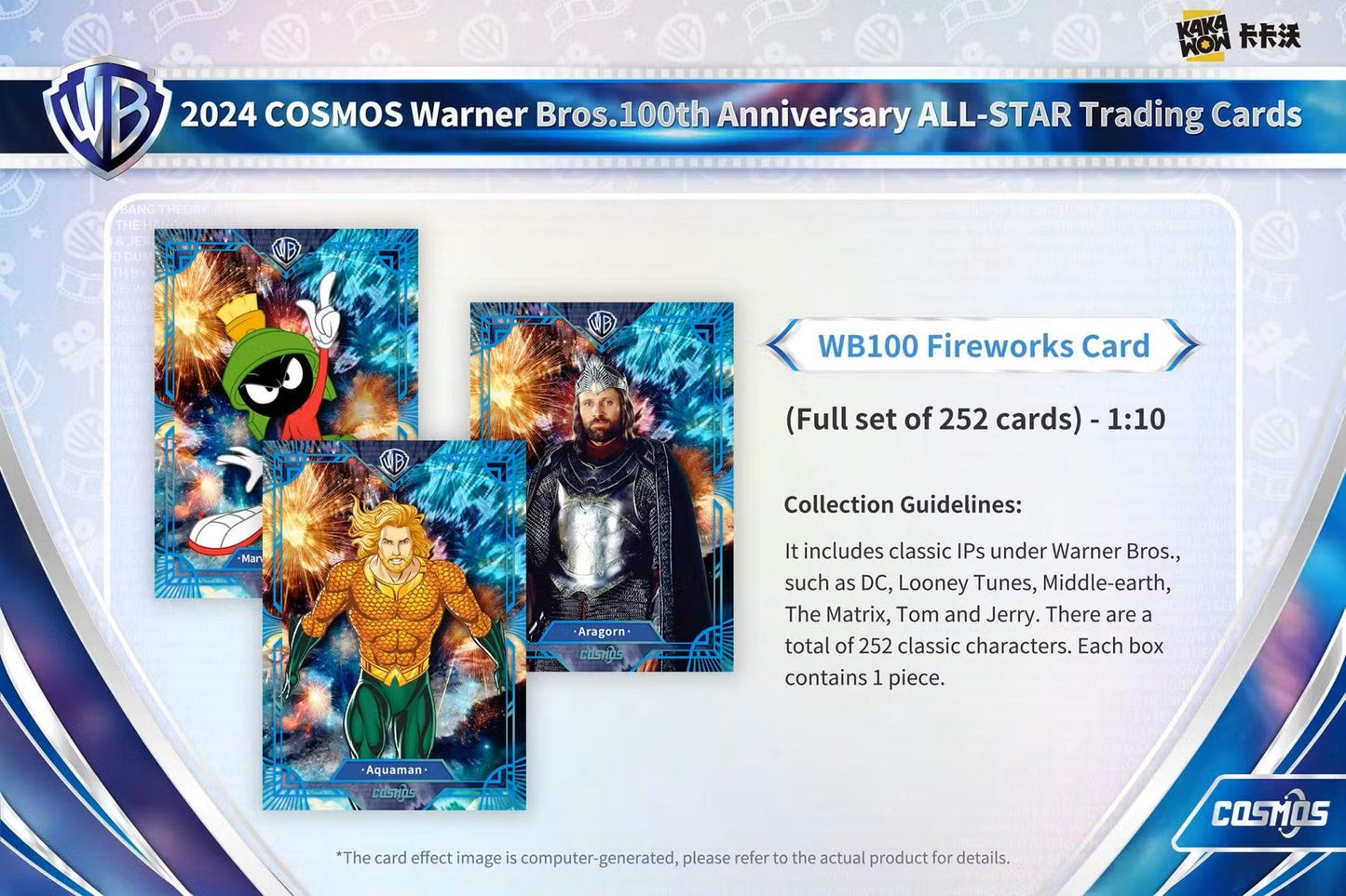 2024 Kakawow Cosmos Warner Brothers 100th Anniversary Trading Cards Hobby Box - Columbia Hobby - Sports Card Boxes - Toploaders - Card Savers