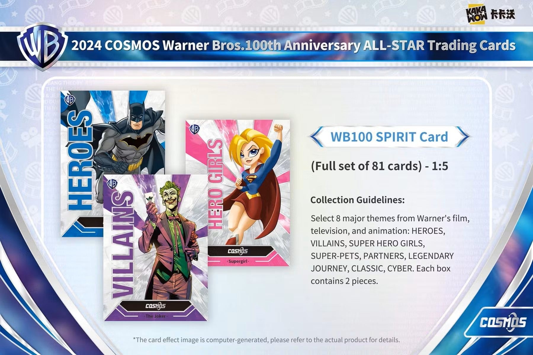 2024 Kakawow Cosmos Warner Brothers 100th Anniversary Trading Cards Hobby Box - Columbia Hobby - Sports Card Boxes - Toploaders - Card Savers