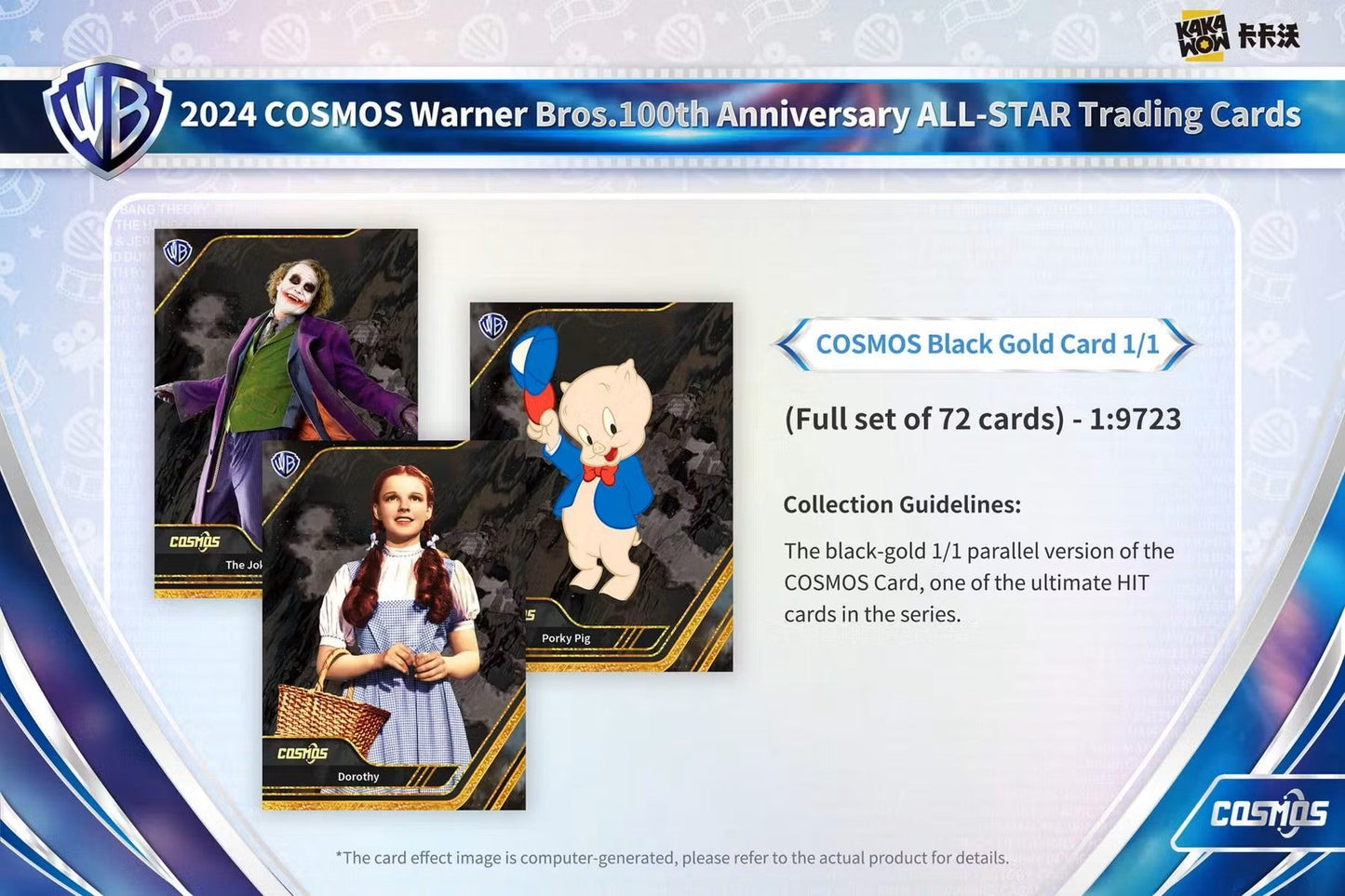 2024 Kakawow Cosmos Warner Brothers 100th Anniversary Trading Cards Hobby Box - Columbia Hobby - Sports Card Boxes - Toploaders - Card Savers