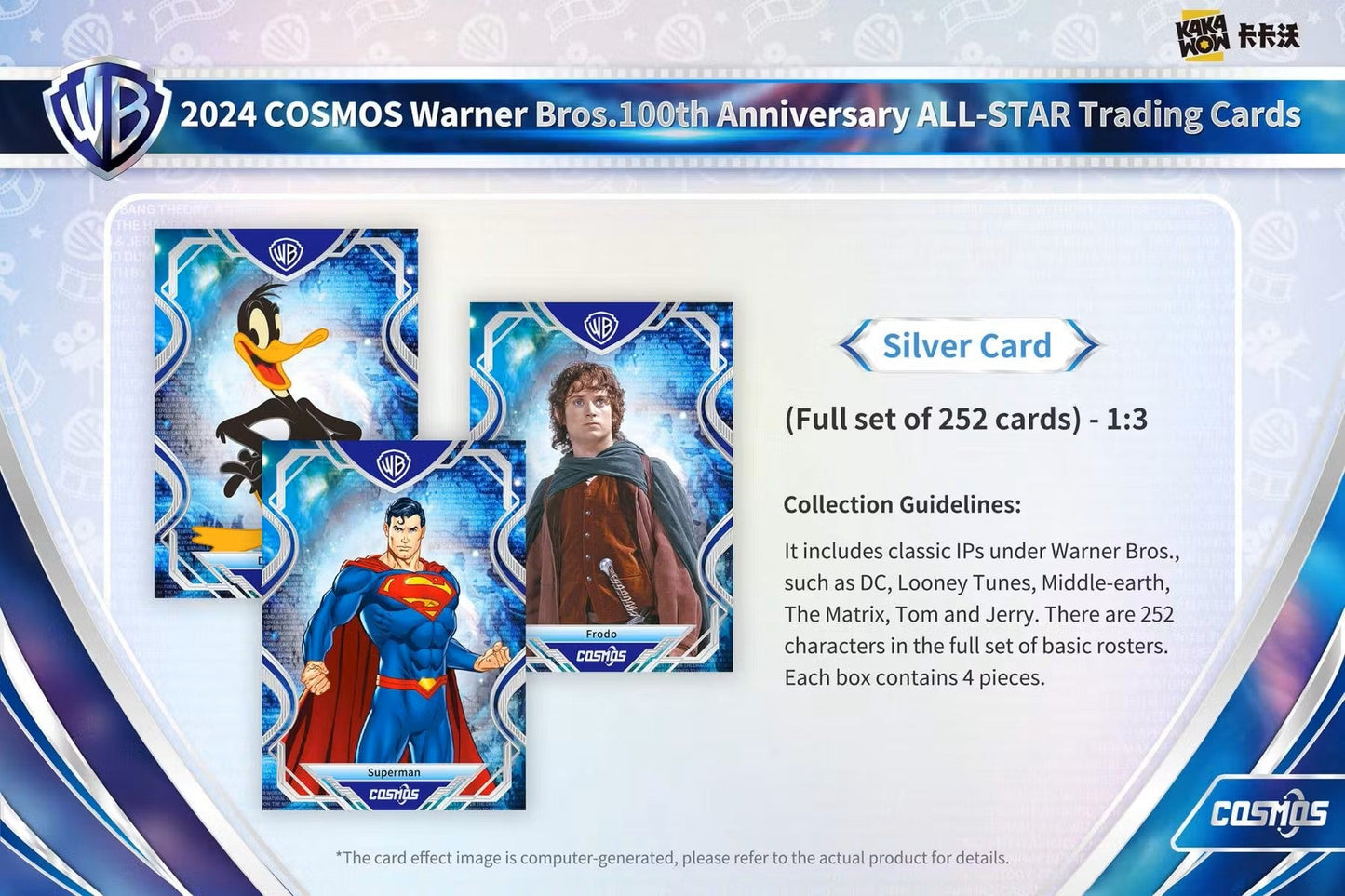 2024 Kakawow Cosmos Warner Brothers 100th Anniversary Trading Cards Hobby Box - Columbia Hobby - Sports Card Boxes - Toploaders - Card Savers