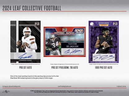 2024 Leaf Collective Football Hobby Box - Columbia Hobby - Sports Card Boxes - Toploaders - Card Savers