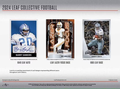 2024 Leaf Collective Football Hobby Box - Columbia Hobby - Sports Card Boxes - Toploaders - Card Savers