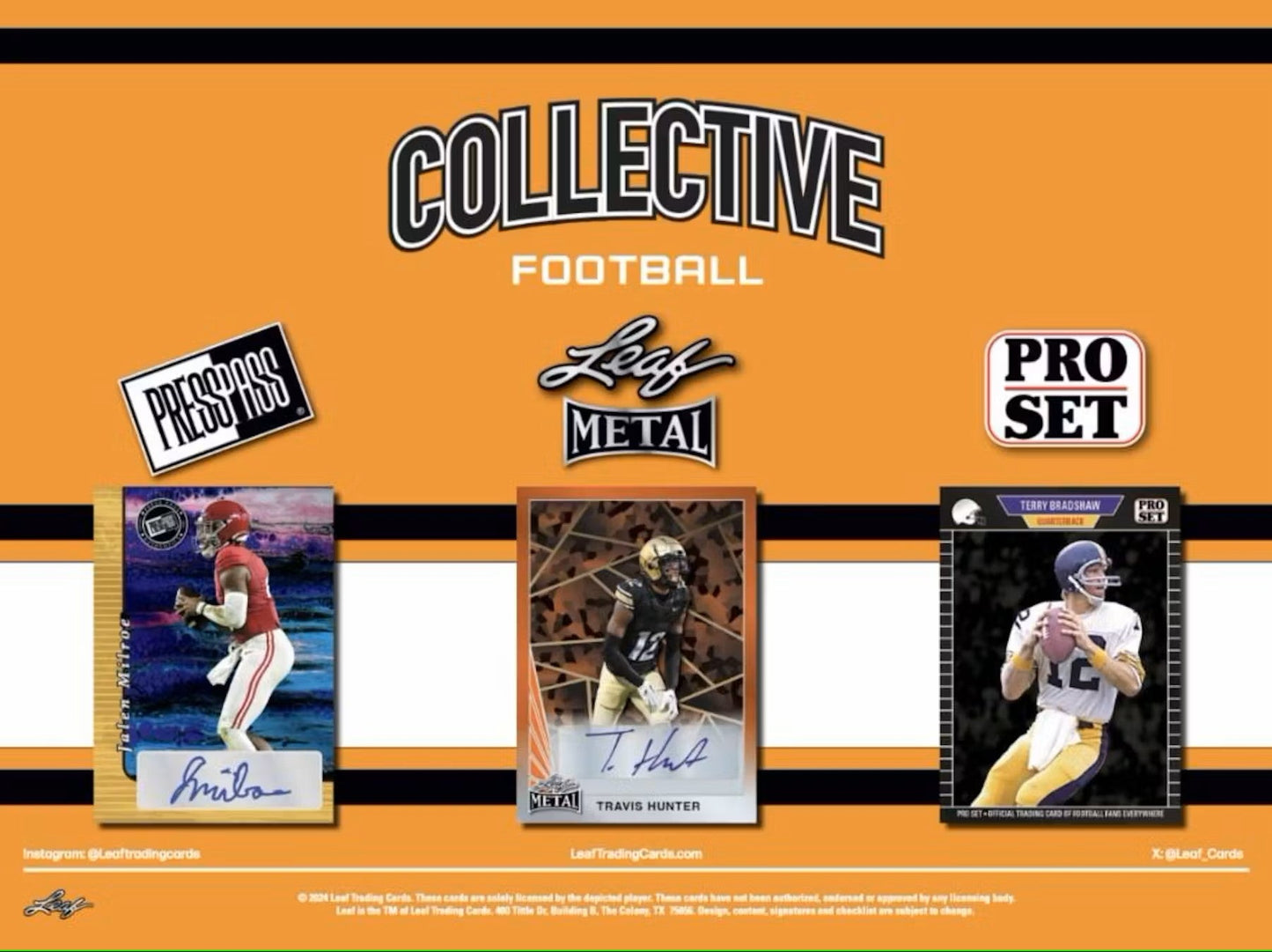 2024 Leaf Collective Football Hobby Box - Columbia Hobby - Sports Card Boxes - Toploaders - Card Savers