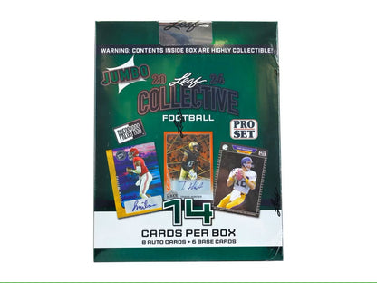 2024 Leaf Collective Football Hobby Jumbo Box - Columbia Hobby - Sports Card Boxes - Toploaders - Card Savers