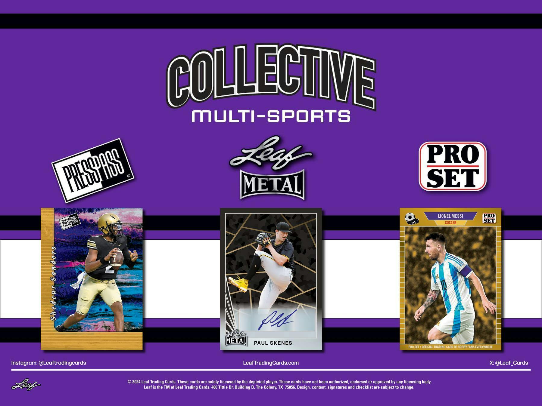 2024 Leaf Collective Multisport Hobby Box - Columbia Hobby - Sports Card Boxes - Toploaders - Card Savers