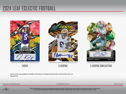 2024 Leaf Eclectic Football Jumbo Box - Columbia Hobby - Sports Card Boxes - Toploaders - Card Savers