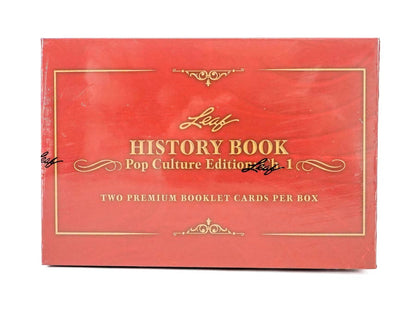 2024 Leaf History Book Pop Culture Edition Chapter 1 Hobby Box - Columbia Hobby - Sports Card Boxes - Toploaders - Card Savers