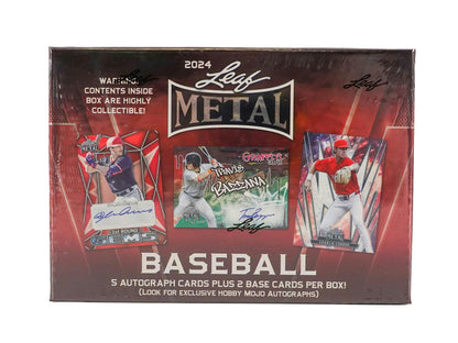 2024 Leaf Metal Baseball Hobby Box - Columbia Hobby - Sports Card Boxes - Toploaders - Card Savers