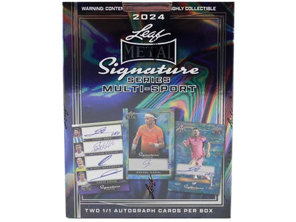 2024 Leaf Metal Signature Series Multisport Hobby Box - Columbia Hobby - Sports Card Boxes - Toploaders - Card Savers