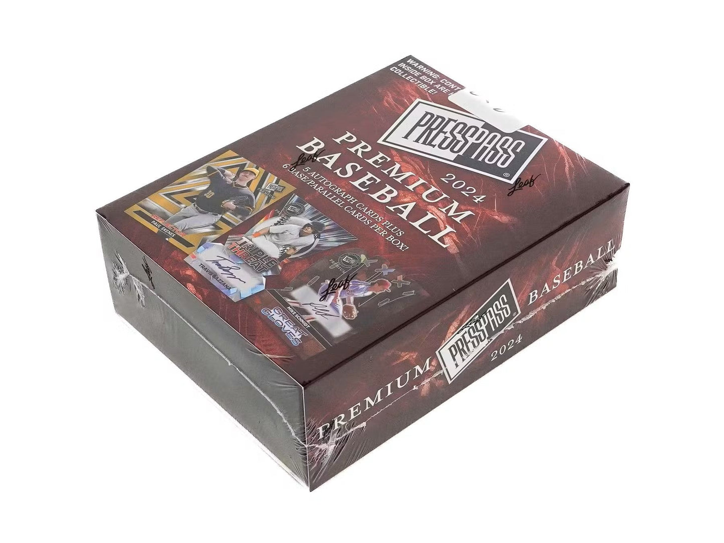 2024 Leaf Press Pass Premium Baseball Hobby Box - Columbia Hobby - Sports Card Boxes - Toploaders - Card Savers