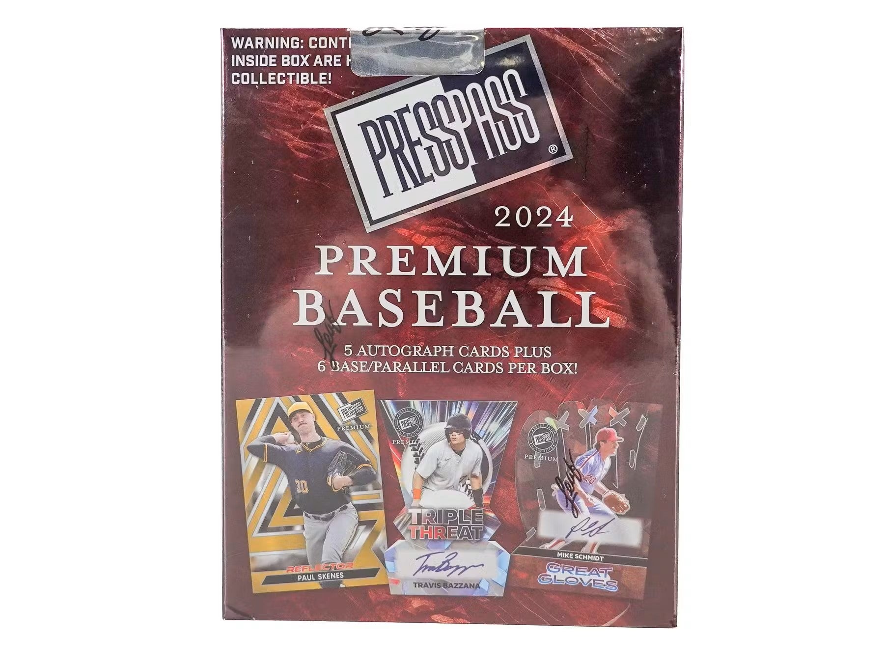 2024 Leaf Press Pass Premium Baseball Hobby Box - Columbia Hobby - Sports Card Boxes - Toploaders - Card Savers