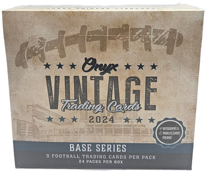 2024 Onyx Vintage Football Hobby Box - Columbia Hobby - Sports Card Boxes - Toploaders - Card Savers