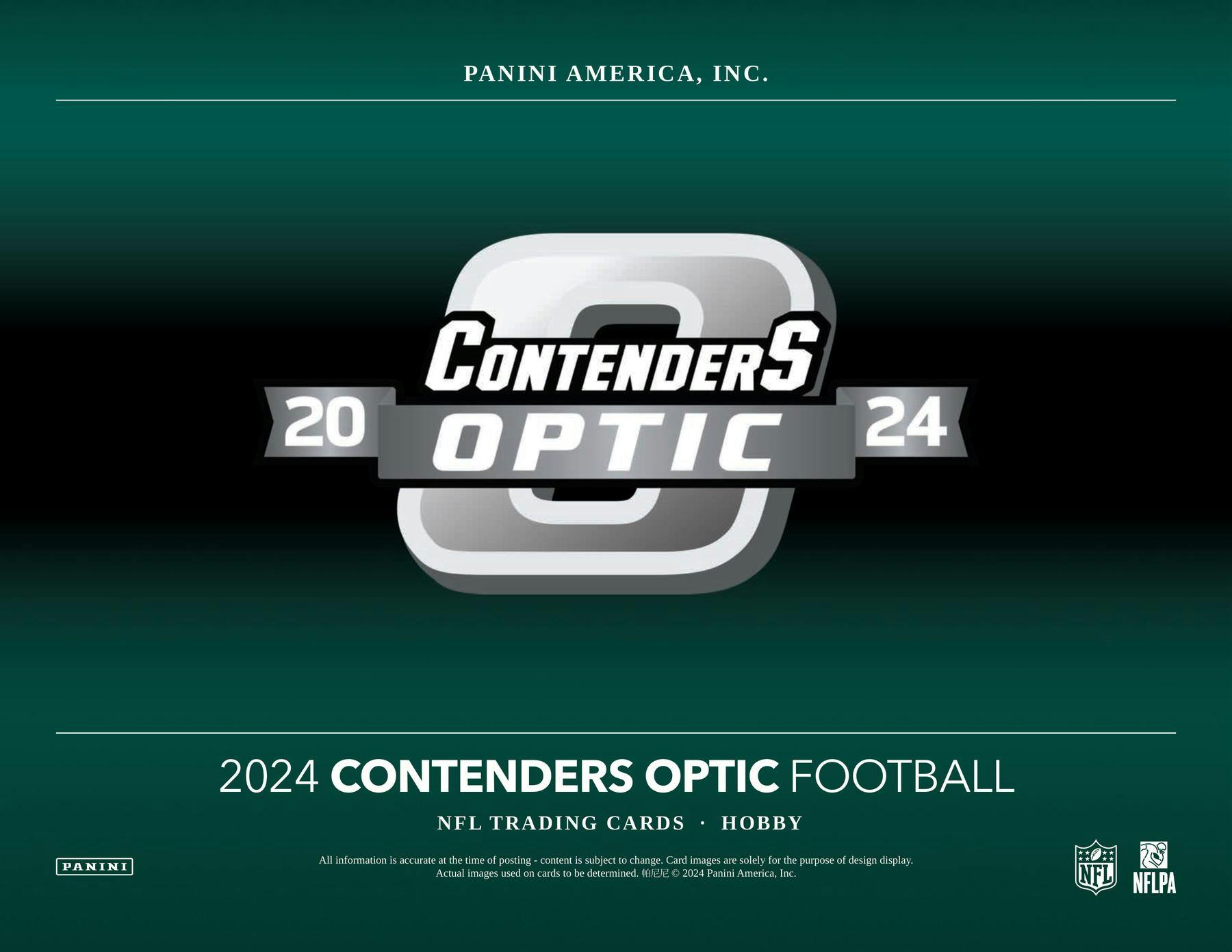 2024 Panini Contenders Optic Football Hobby Box - Columbia Hobby - Sports Card Boxes - Toploaders - Card Savers