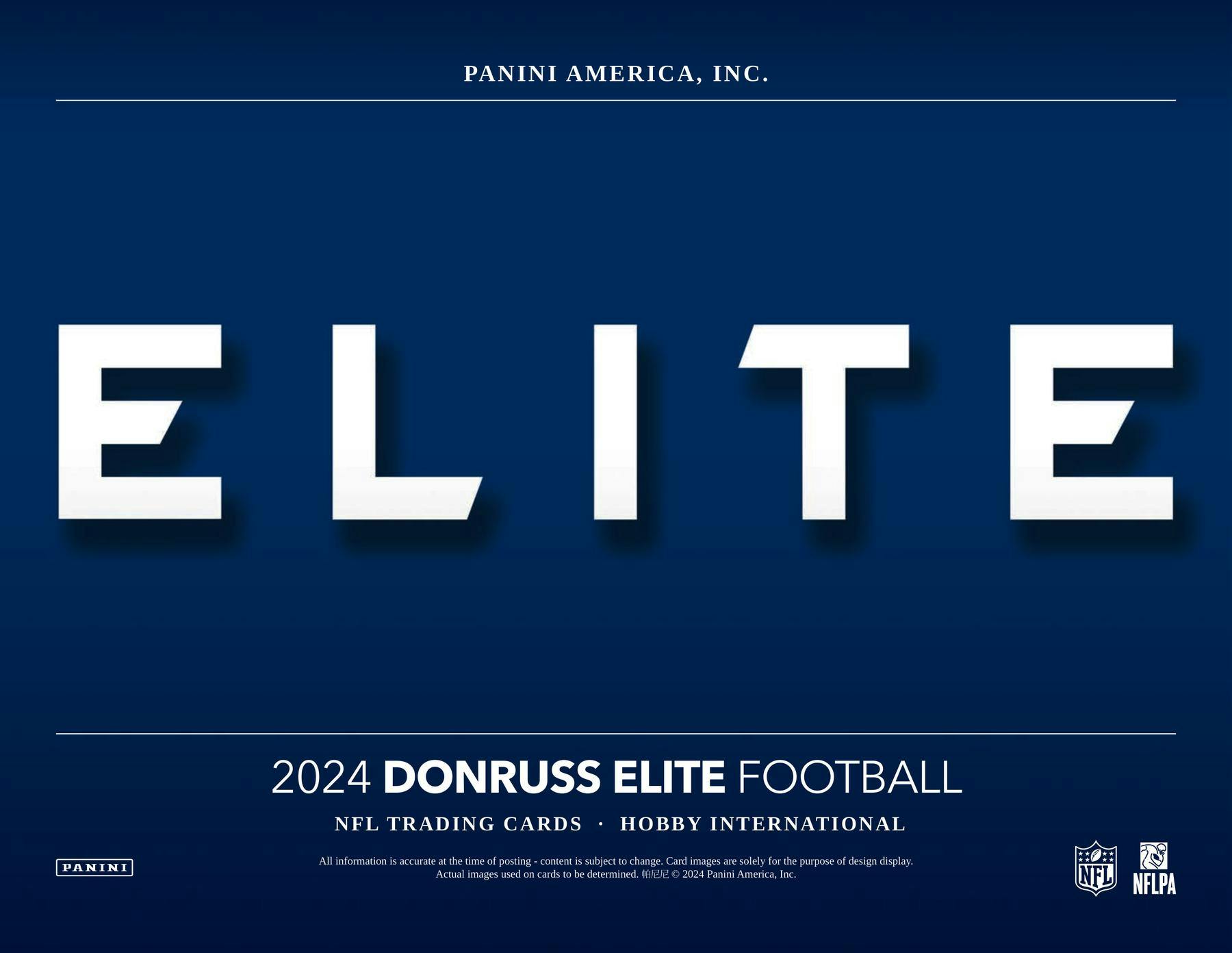 2024 Panini Donruss Elite Football International Hobby Box - Columbia Hobby - Sports Card Boxes - Toploaders - Card Savers