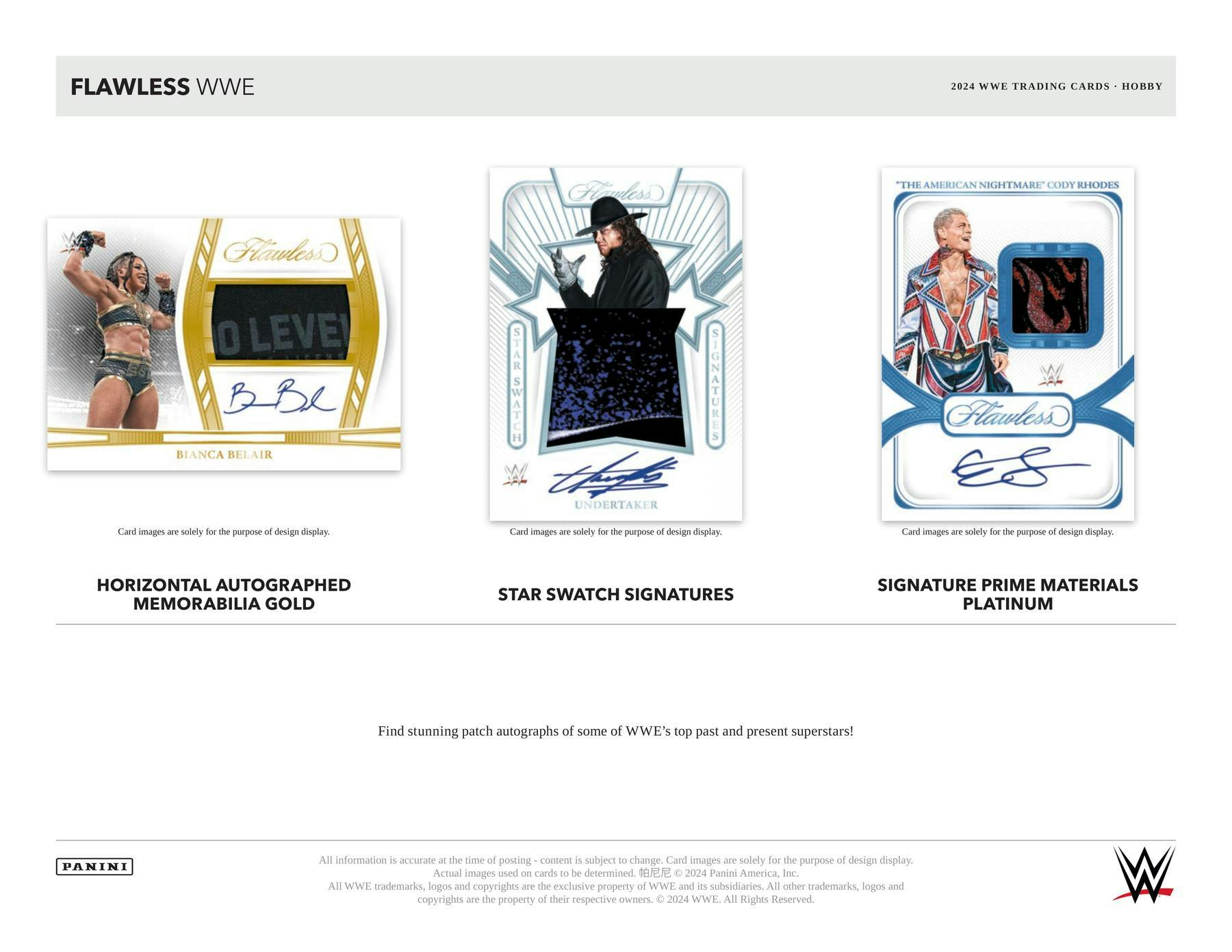 2024 Panini Flawless WWE Wrestling Hobby Box - Columbia Hobby - Sports Card Boxes - Toploaders - Card Savers