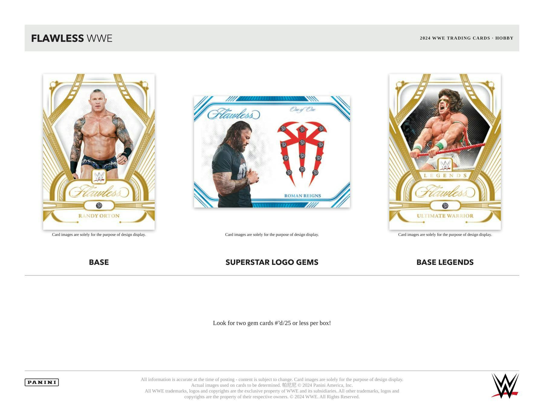 2024 Panini Flawless WWE Wrestling Hobby Box - Columbia Hobby - Sports Card Boxes - Toploaders - Card Savers